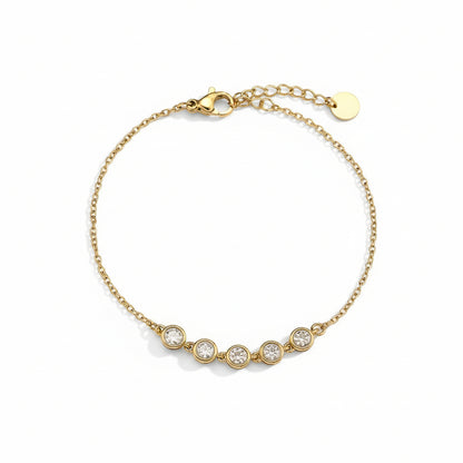 Crystal Dots Chain Bracelet