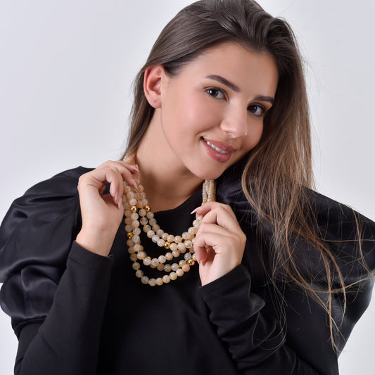 Blush Cascade Necklace